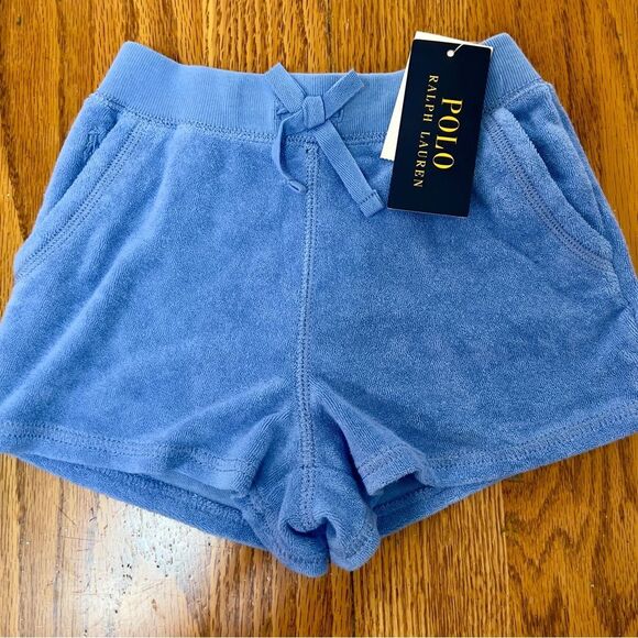 Polo by Ralph Lauren Blue Athletic Terry Shorts Size 4T NEW - Picture 1 of 3